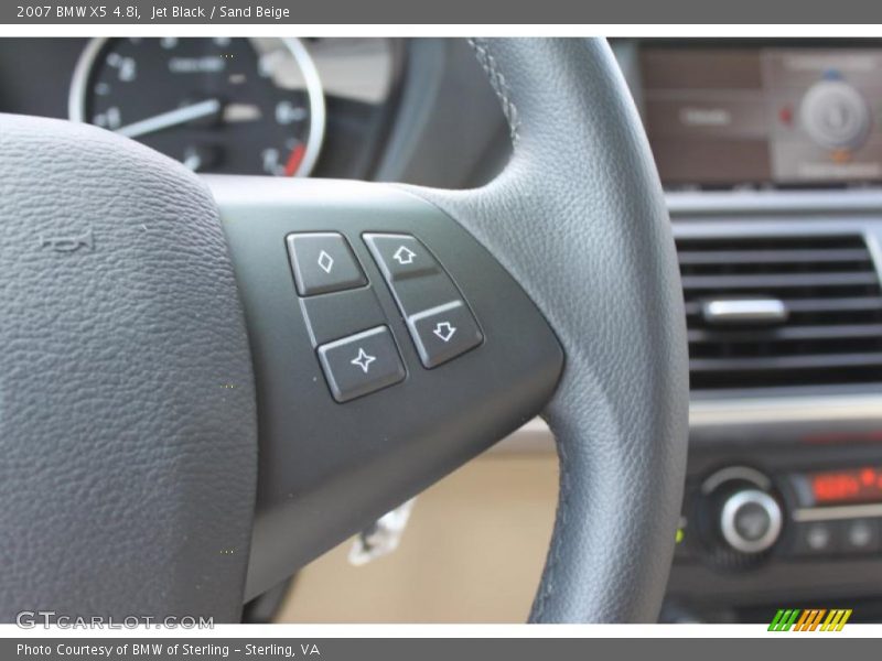 Jet Black / Sand Beige 2007 BMW X5 4.8i