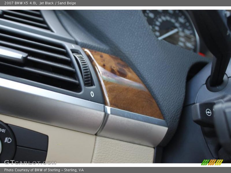 Jet Black / Sand Beige 2007 BMW X5 4.8i