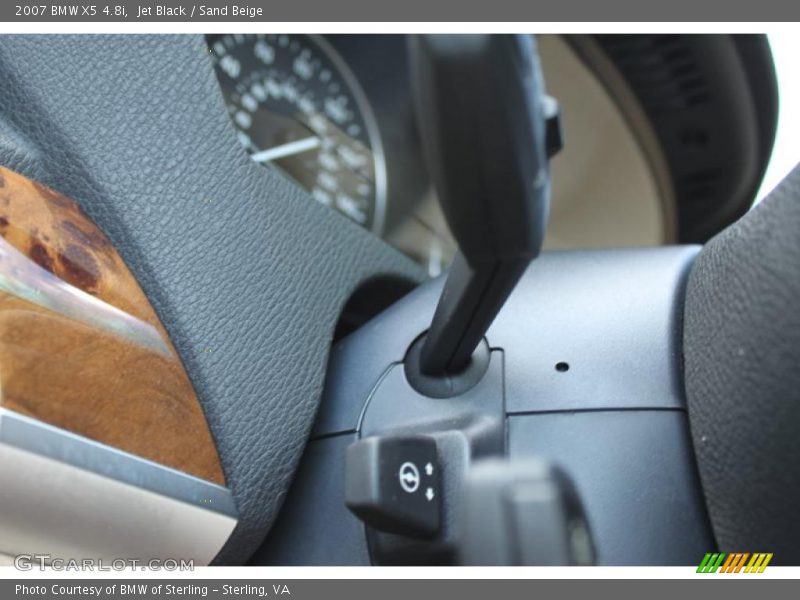 Jet Black / Sand Beige 2007 BMW X5 4.8i