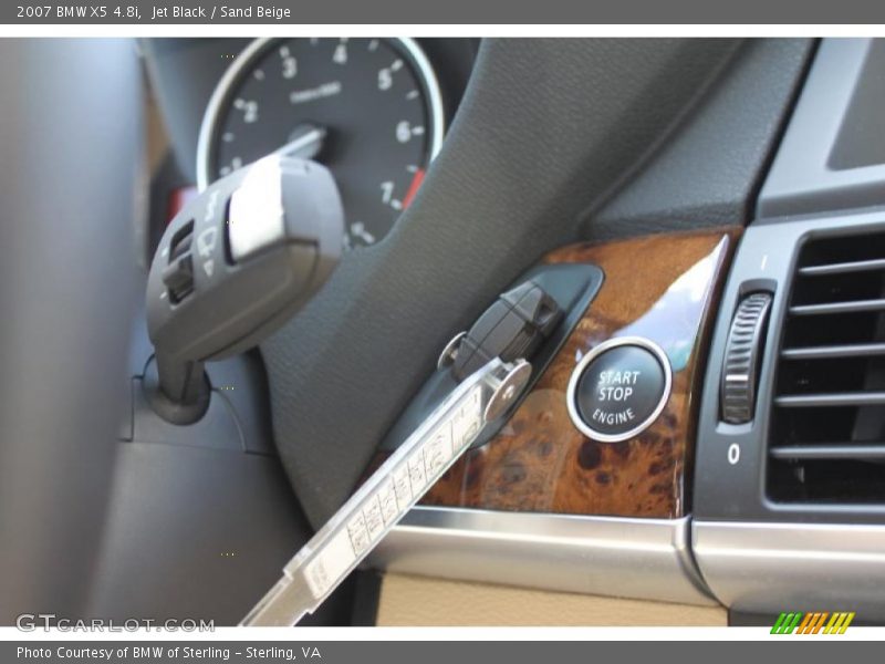 Jet Black / Sand Beige 2007 BMW X5 4.8i