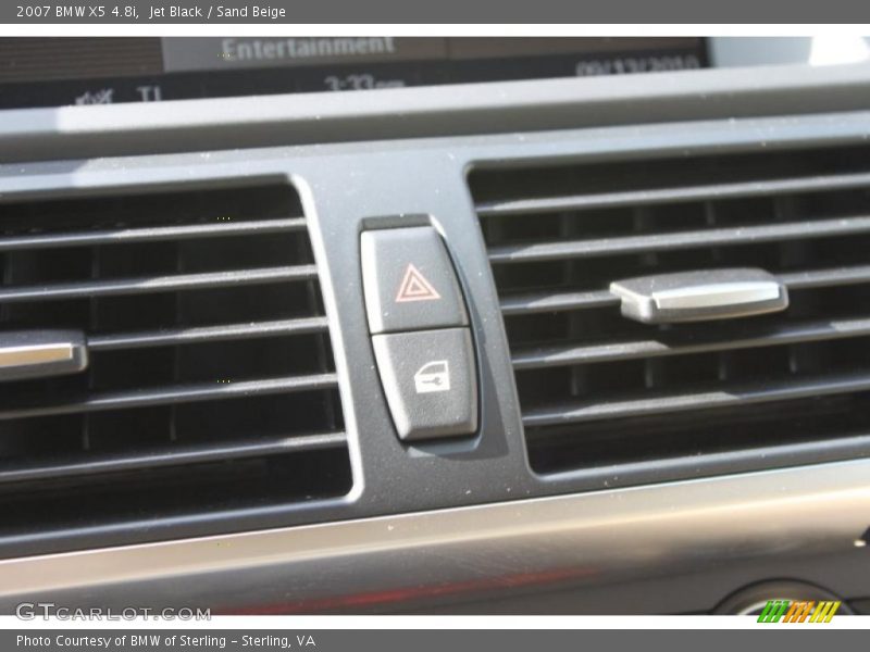 Jet Black / Sand Beige 2007 BMW X5 4.8i