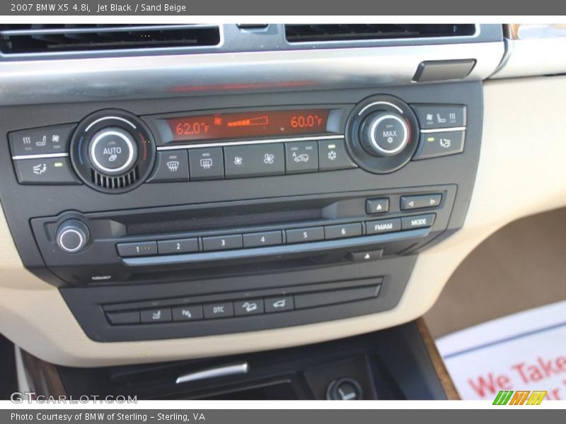 Jet Black / Sand Beige 2007 BMW X5 4.8i