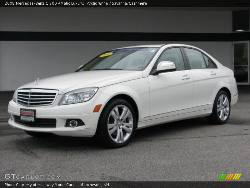 Arctic White / Savanna/Cashmere 2008 Mercedes-Benz C 300 4Matic Luxury