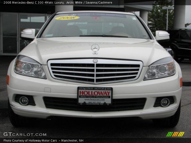 Arctic White / Savanna/Cashmere 2008 Mercedes-Benz C 300 4Matic Luxury