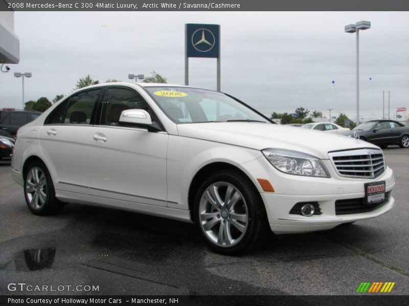 Arctic White / Savanna/Cashmere 2008 Mercedes-Benz C 300 4Matic Luxury