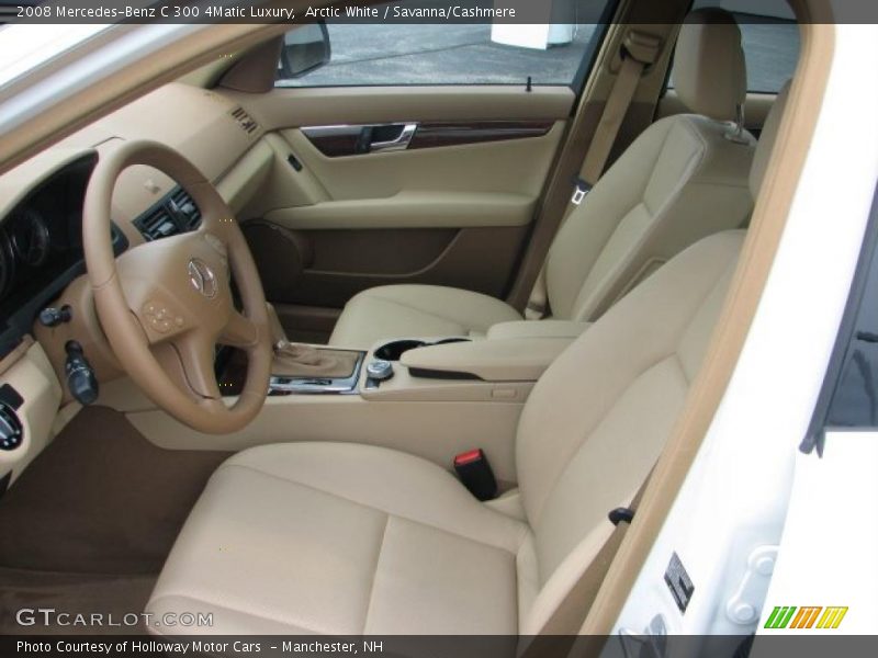 Arctic White / Savanna/Cashmere 2008 Mercedes-Benz C 300 4Matic Luxury