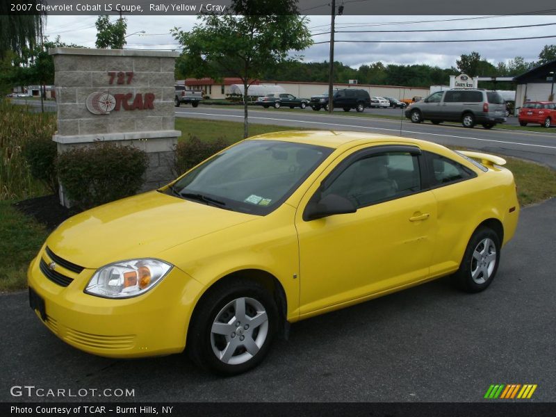 Rally Yellow / Gray 2007 Chevrolet Cobalt LS Coupe