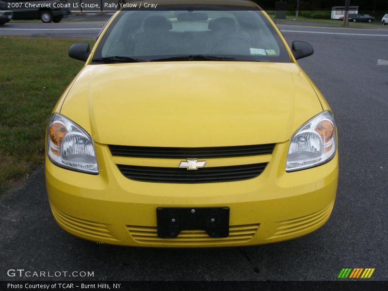 Rally Yellow / Gray 2007 Chevrolet Cobalt LS Coupe