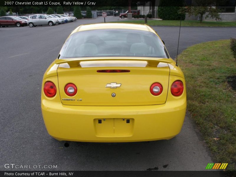 Rally Yellow / Gray 2007 Chevrolet Cobalt LS Coupe