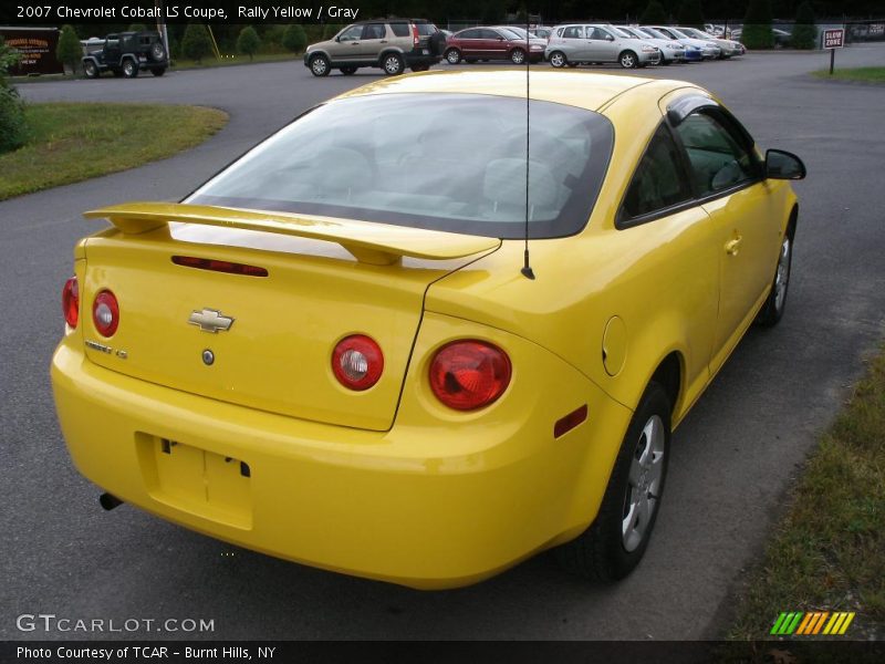 Rally Yellow / Gray 2007 Chevrolet Cobalt LS Coupe