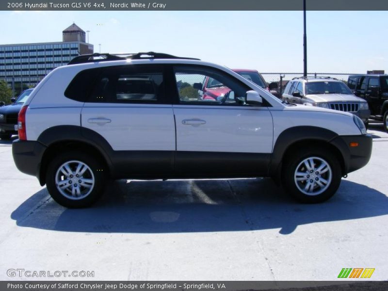 Nordic White / Gray 2006 Hyundai Tucson GLS V6 4x4
