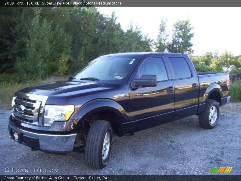 Black / Stone/Medium Stone 2009 Ford F150 XLT SuperCrew 4x4