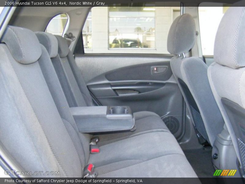 Nordic White / Gray 2006 Hyundai Tucson GLS V6 4x4