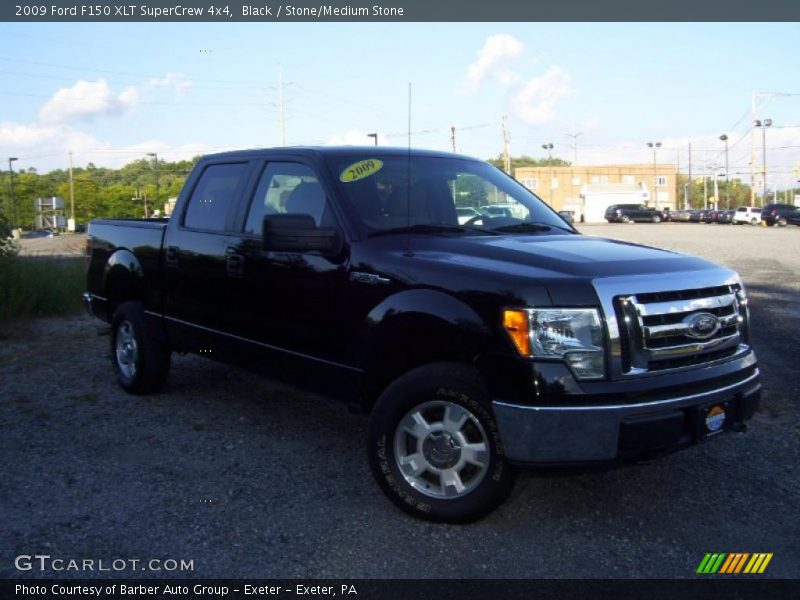 Black / Stone/Medium Stone 2009 Ford F150 XLT SuperCrew 4x4