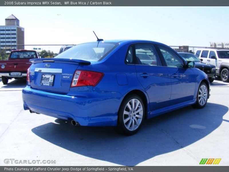 WR Blue Mica / Carbon Black 2008 Subaru Impreza WRX Sedan