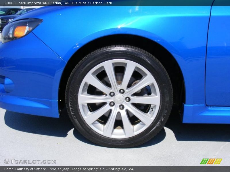 WR Blue Mica / Carbon Black 2008 Subaru Impreza WRX Sedan