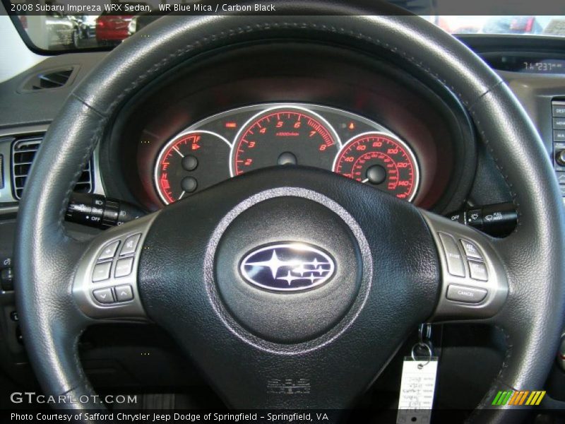 WR Blue Mica / Carbon Black 2008 Subaru Impreza WRX Sedan