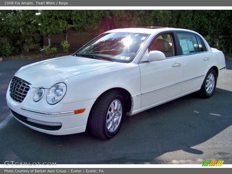 Pearl White / Beige 2008 Kia Amanti