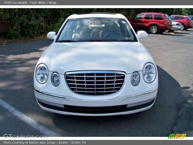 Pearl White / Beige 2008 Kia Amanti