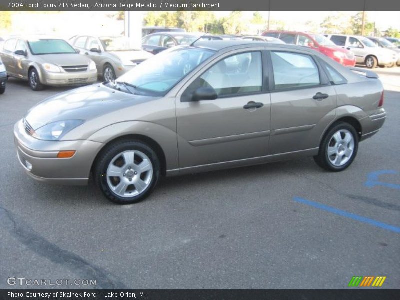 Arizona Beige Metallic / Medium Parchment 2004 Ford Focus ZTS Sedan