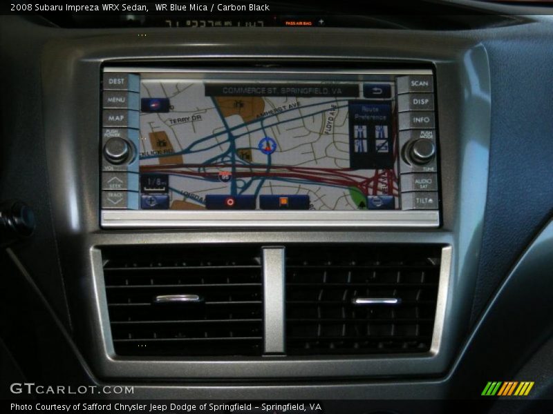 WR Blue Mica / Carbon Black 2008 Subaru Impreza WRX Sedan