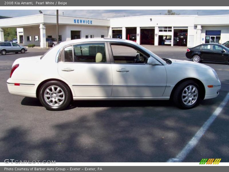 Pearl White / Beige 2008 Kia Amanti