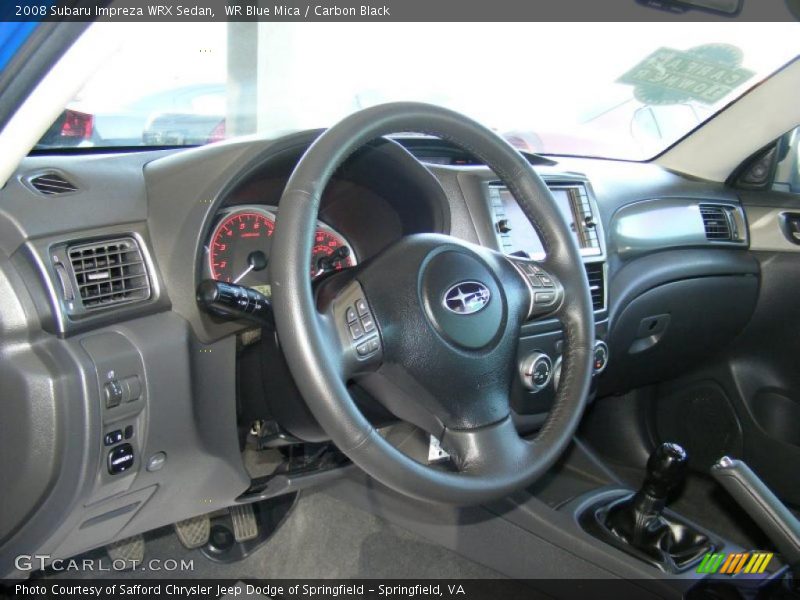 WR Blue Mica / Carbon Black 2008 Subaru Impreza WRX Sedan
