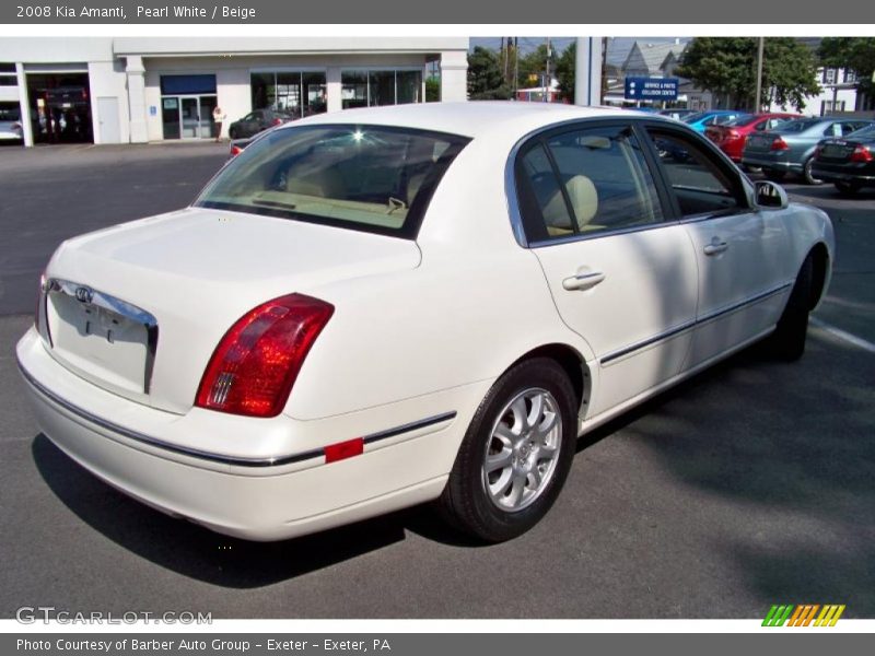 Pearl White / Beige 2008 Kia Amanti
