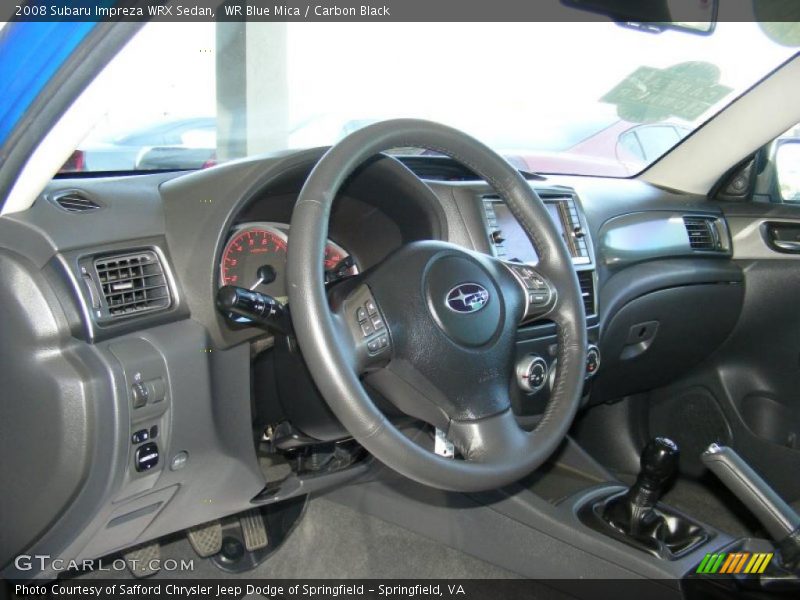 WR Blue Mica / Carbon Black 2008 Subaru Impreza WRX Sedan