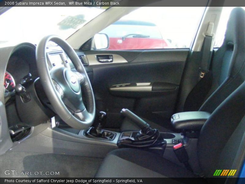 WR Blue Mica / Carbon Black 2008 Subaru Impreza WRX Sedan