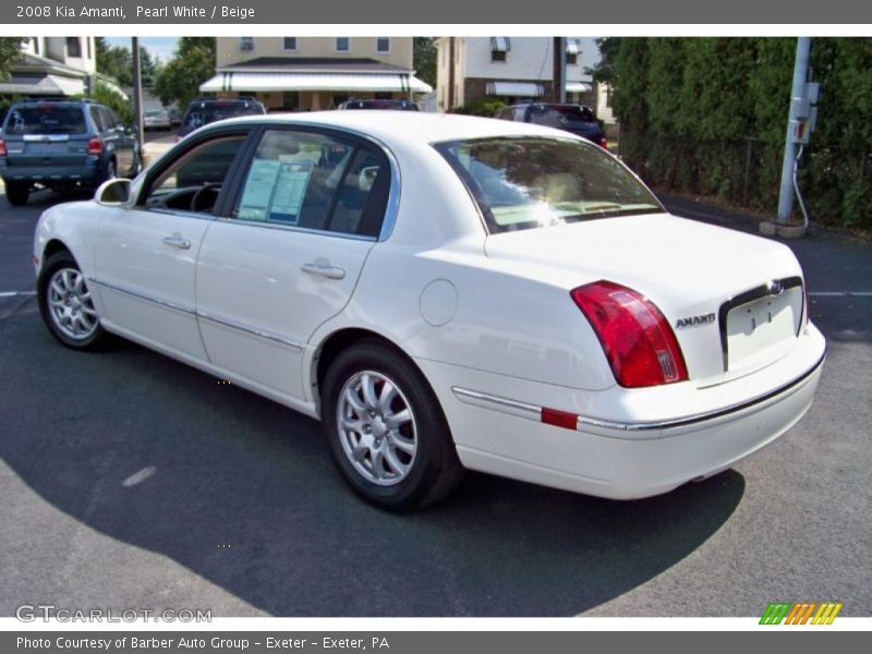 Pearl White / Beige 2008 Kia Amanti
