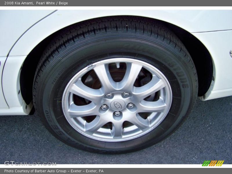Pearl White / Beige 2008 Kia Amanti