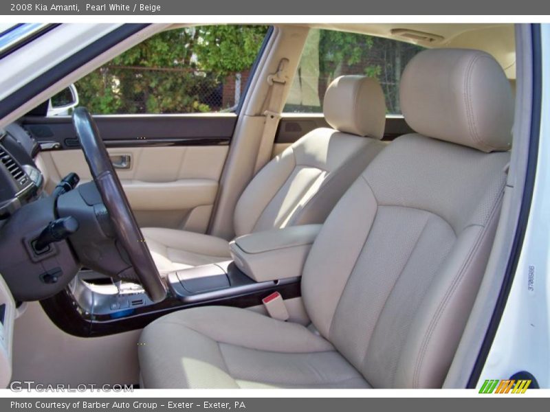 Pearl White / Beige 2008 Kia Amanti