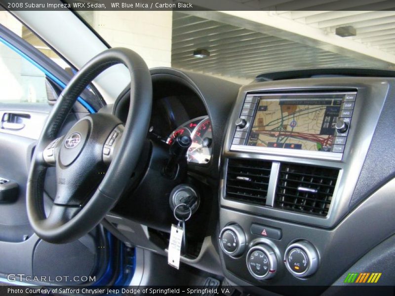 WR Blue Mica / Carbon Black 2008 Subaru Impreza WRX Sedan