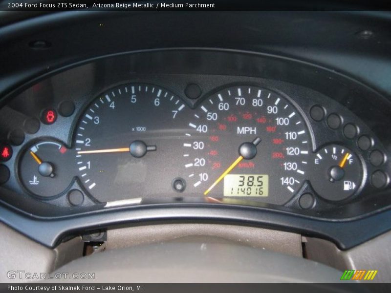 Arizona Beige Metallic / Medium Parchment 2004 Ford Focus ZTS Sedan