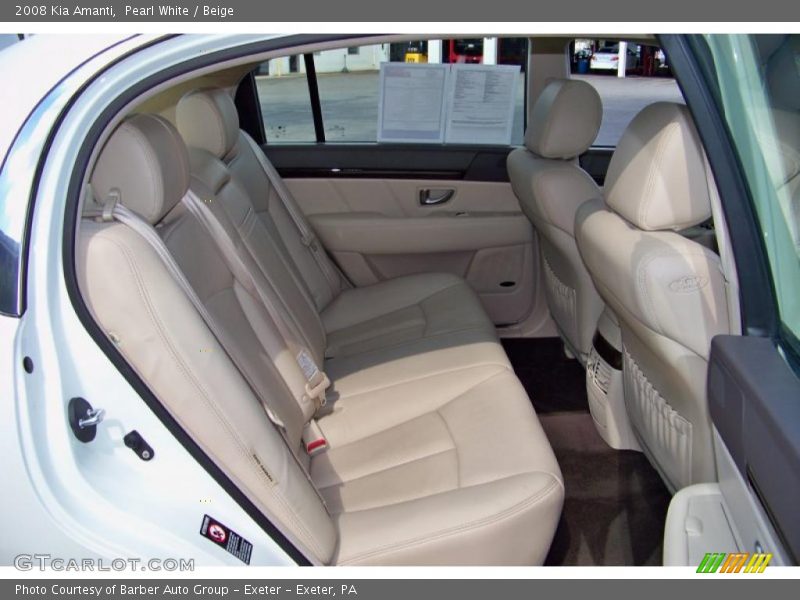 Pearl White / Beige 2008 Kia Amanti