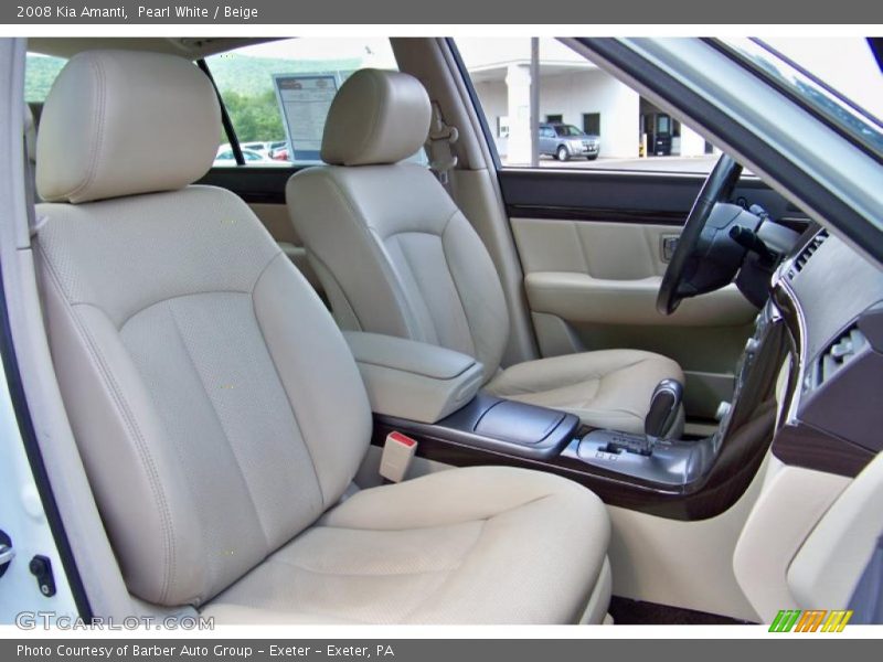 Pearl White / Beige 2008 Kia Amanti