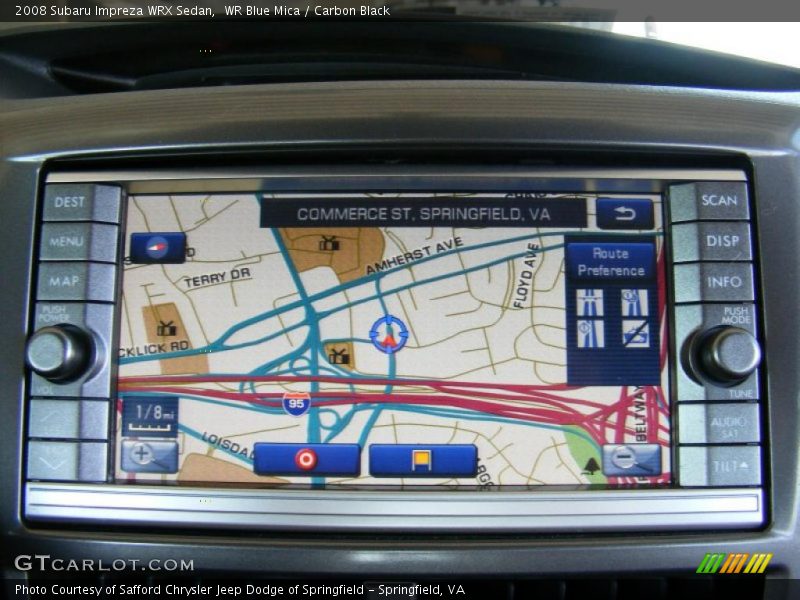 WR Blue Mica / Carbon Black 2008 Subaru Impreza WRX Sedan