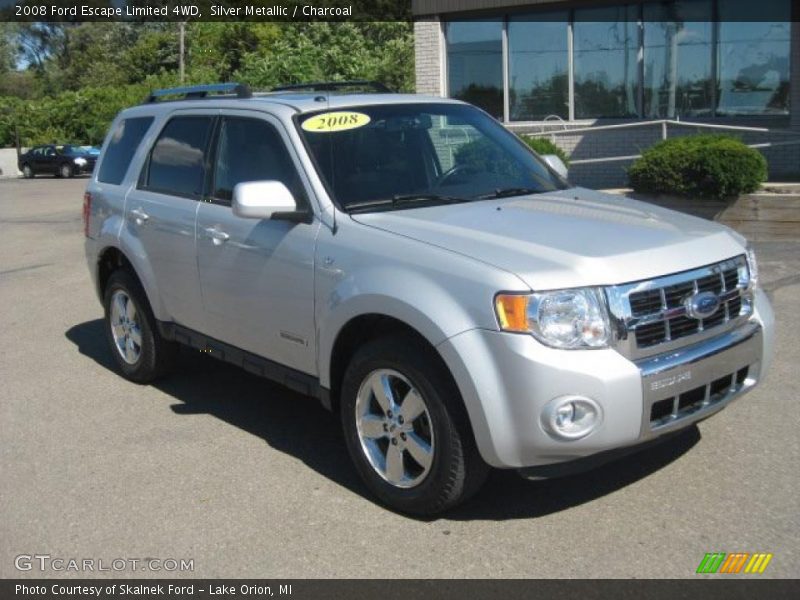 Silver Metallic / Charcoal 2008 Ford Escape Limited 4WD
