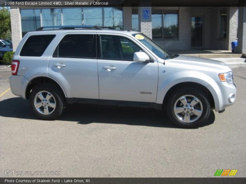 Silver Metallic / Charcoal 2008 Ford Escape Limited 4WD