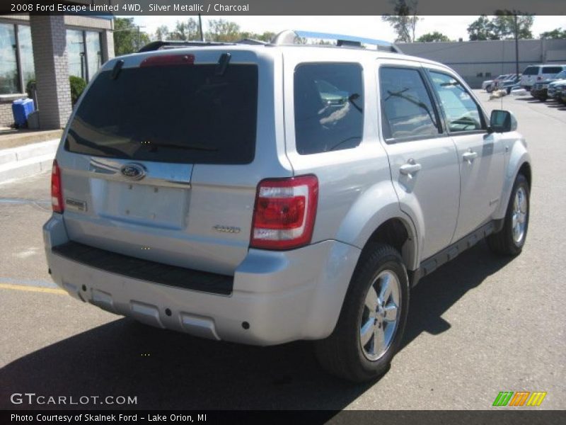 Silver Metallic / Charcoal 2008 Ford Escape Limited 4WD