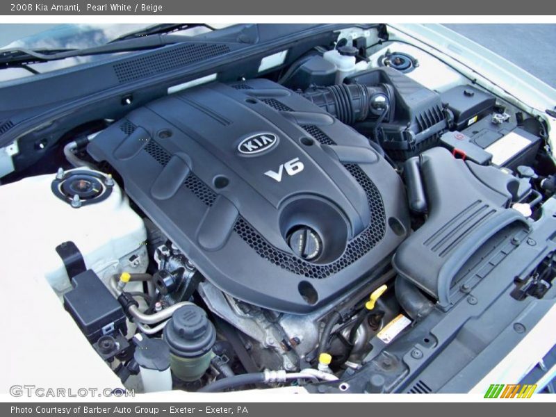 Pearl White / Beige 2008 Kia Amanti