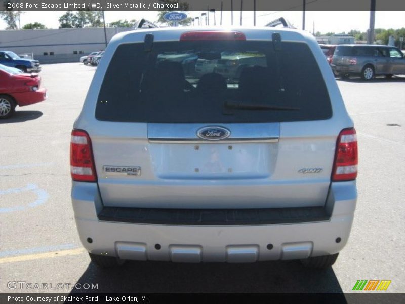 Silver Metallic / Charcoal 2008 Ford Escape Limited 4WD