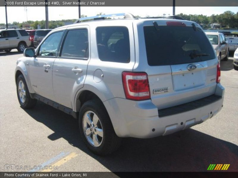 Silver Metallic / Charcoal 2008 Ford Escape Limited 4WD