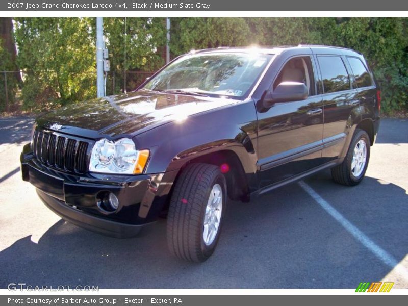 Black / Medium Slate Gray 2007 Jeep Grand Cherokee Laredo 4x4