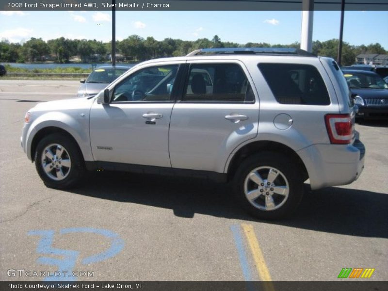 Silver Metallic / Charcoal 2008 Ford Escape Limited 4WD