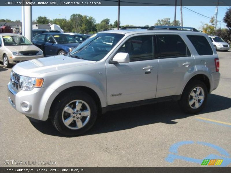 Silver Metallic / Charcoal 2008 Ford Escape Limited 4WD