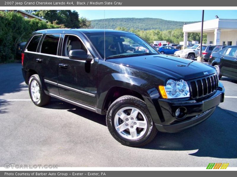 Black / Medium Slate Gray 2007 Jeep Grand Cherokee Laredo 4x4