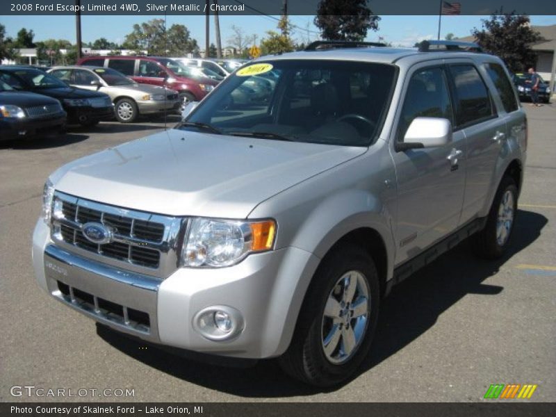 Silver Metallic / Charcoal 2008 Ford Escape Limited 4WD