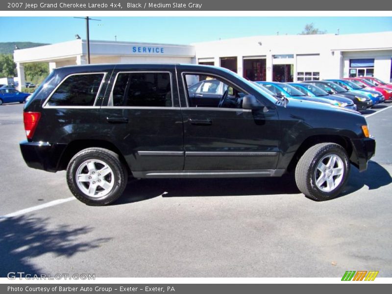 Black / Medium Slate Gray 2007 Jeep Grand Cherokee Laredo 4x4